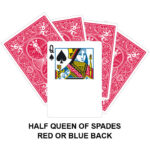 Half Queen Of Spades Gaff Card