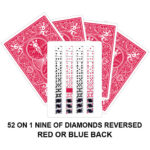 52 On 1 Nine Of Diamonds Reversed Gaff Card