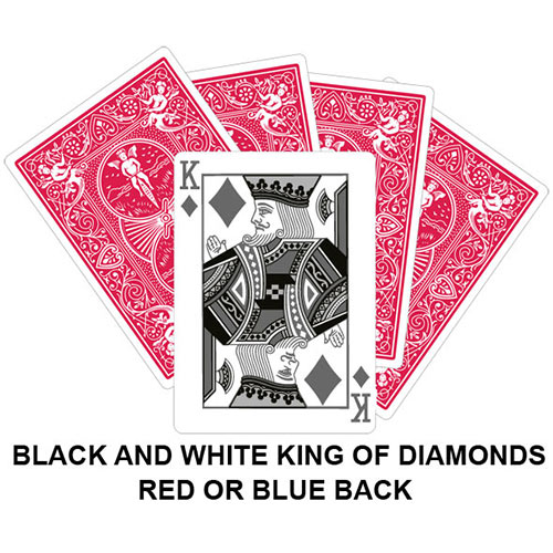 Black And White King OF Diamonds Gaff Card
