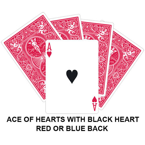 Black Heart Ace Gaff Card