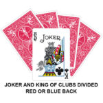 Joker And King Of Diamonds Divided Gaff Card