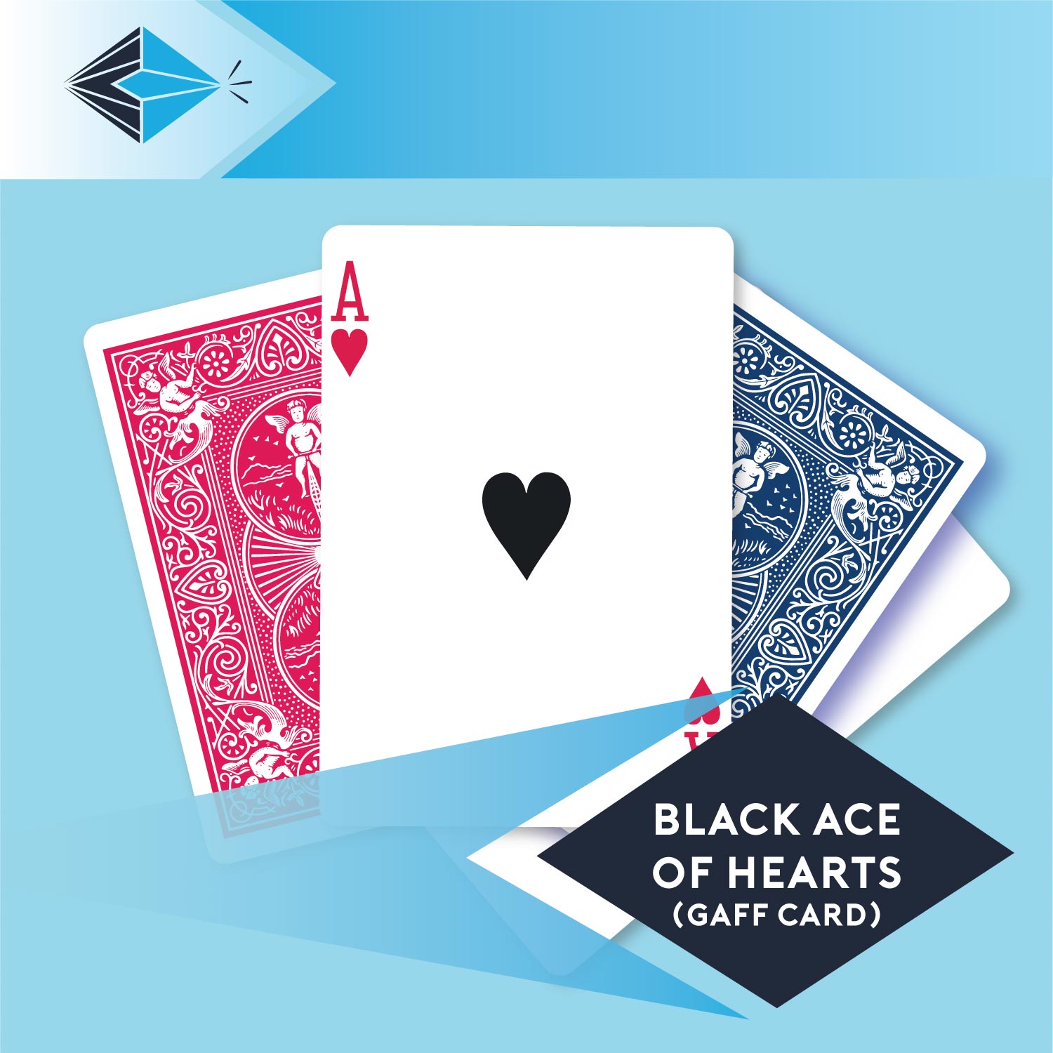 black ace of hearts gaff card 8 printbymagic magicians gaff cards printers Stockport Manchester UK
