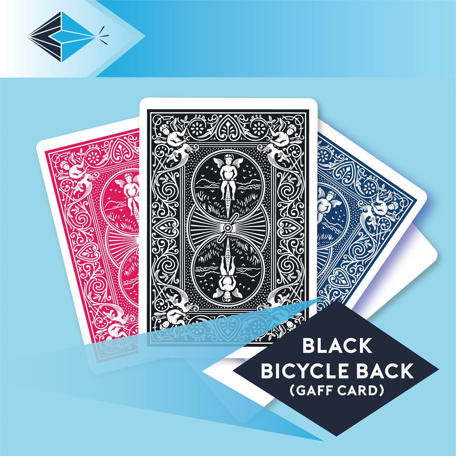 Black Bicycle Back gaff card 27 playing card for magicians printing printers Stockport Manchester UK