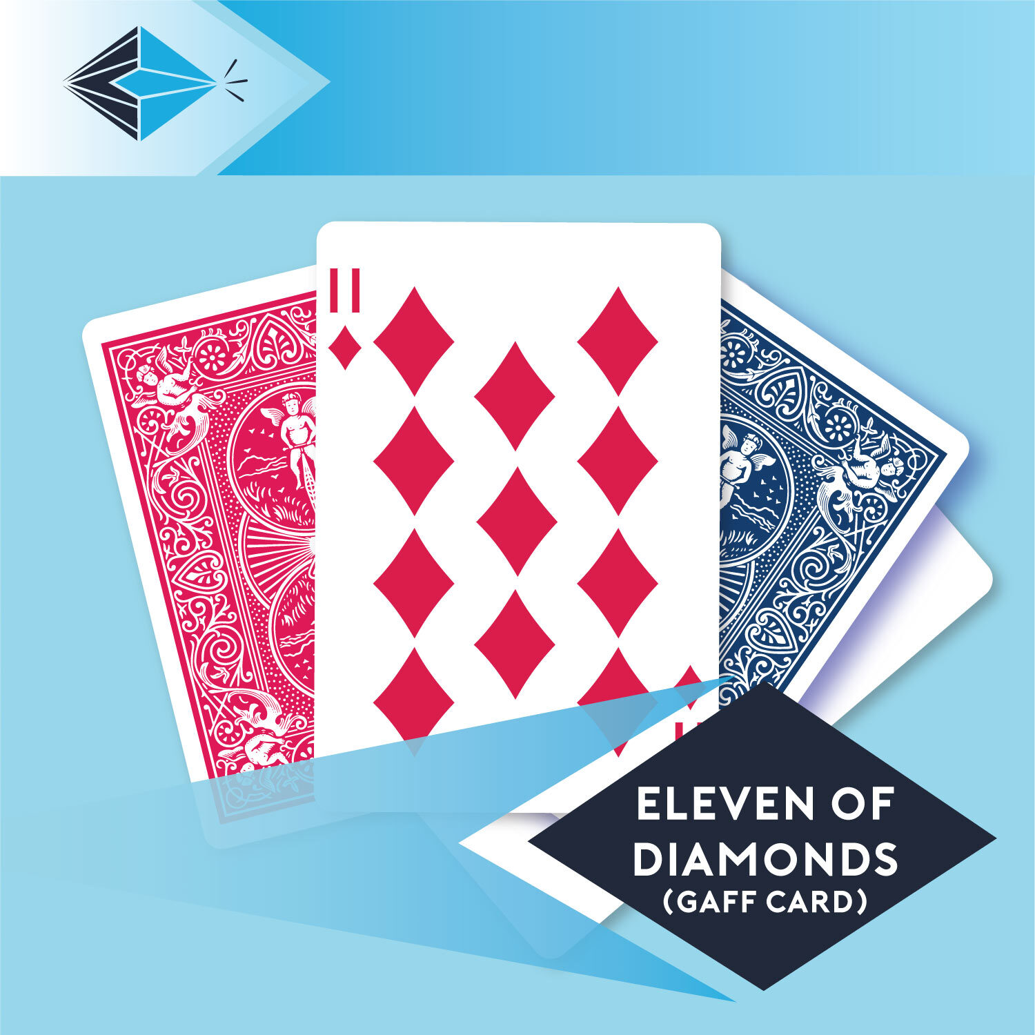 eleven of diamonds gaff card 23 playing card for magicians printing printers Stockport Manchester UK