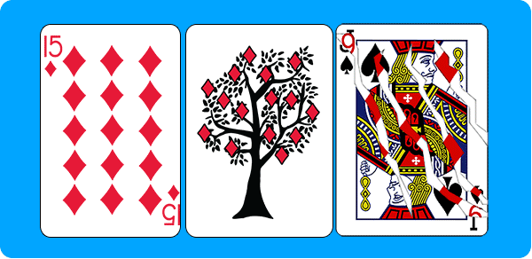 Bicycle Tree of Hearts Gaff Card 