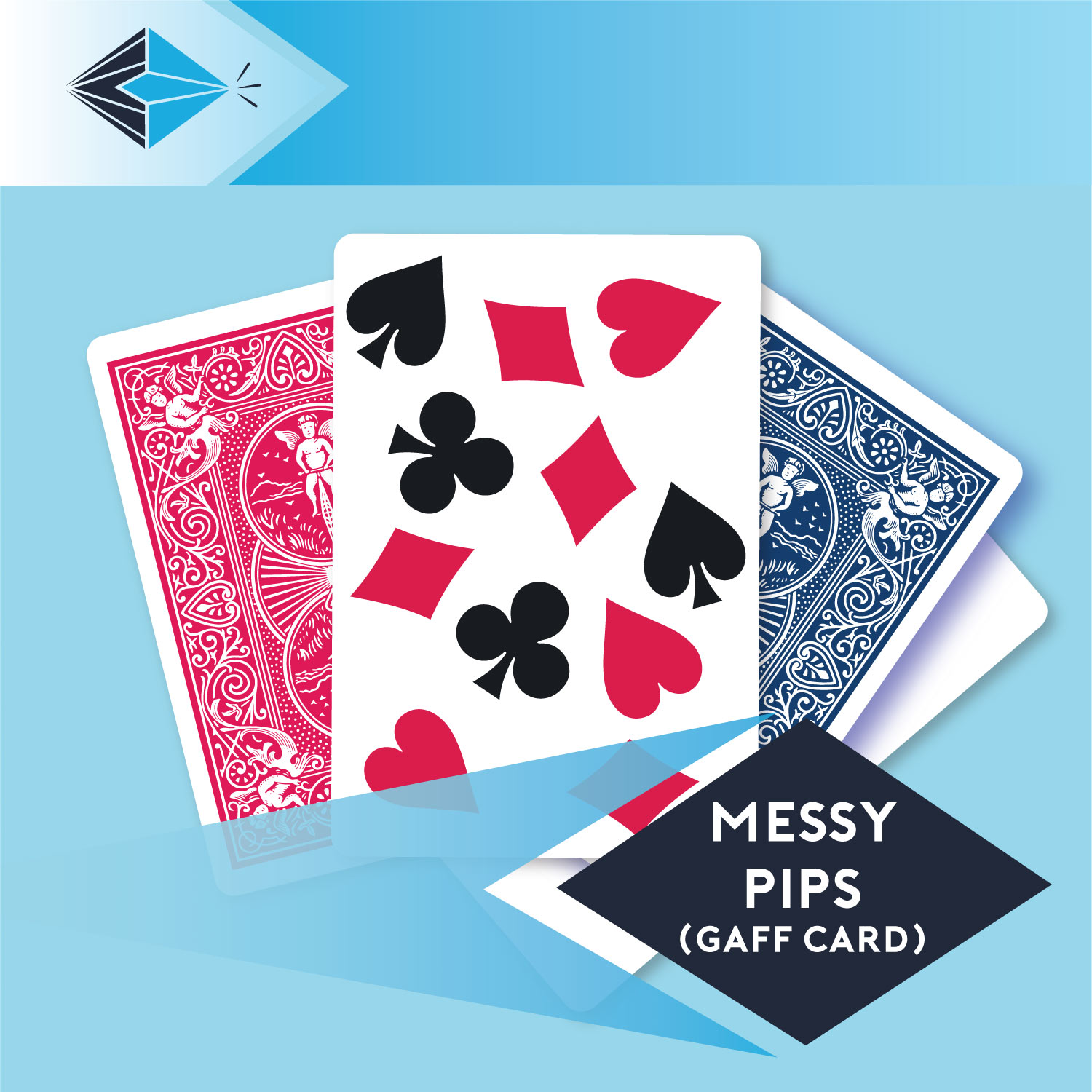 Messy Pips gaff card 26 playing card for magicians printing printers Stockport Manchester UK