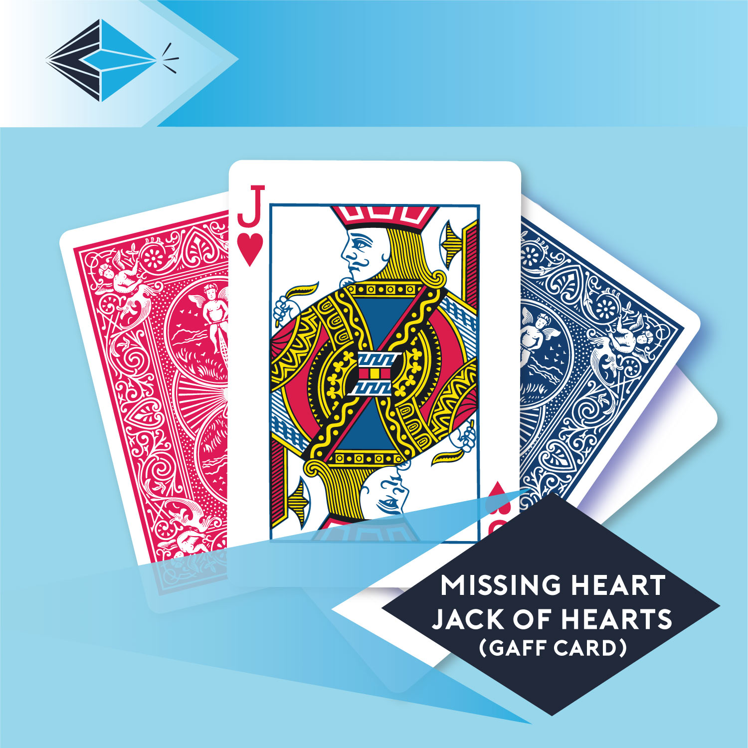 missing heart jack of hearts gaff card 34 playing card for magicians printing printers Stockport Manchester UK