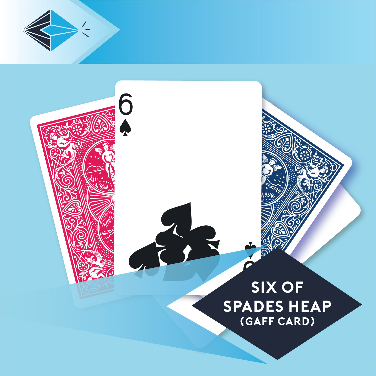 six of spades heap gaff card 15 playing card for magicians printing printers Stockport Manchester UK