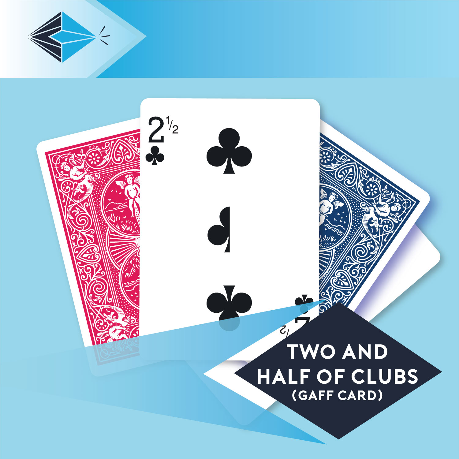 two and half of clubs gaff card 24 playing card for magicians printing printers Stockport Manchester UK