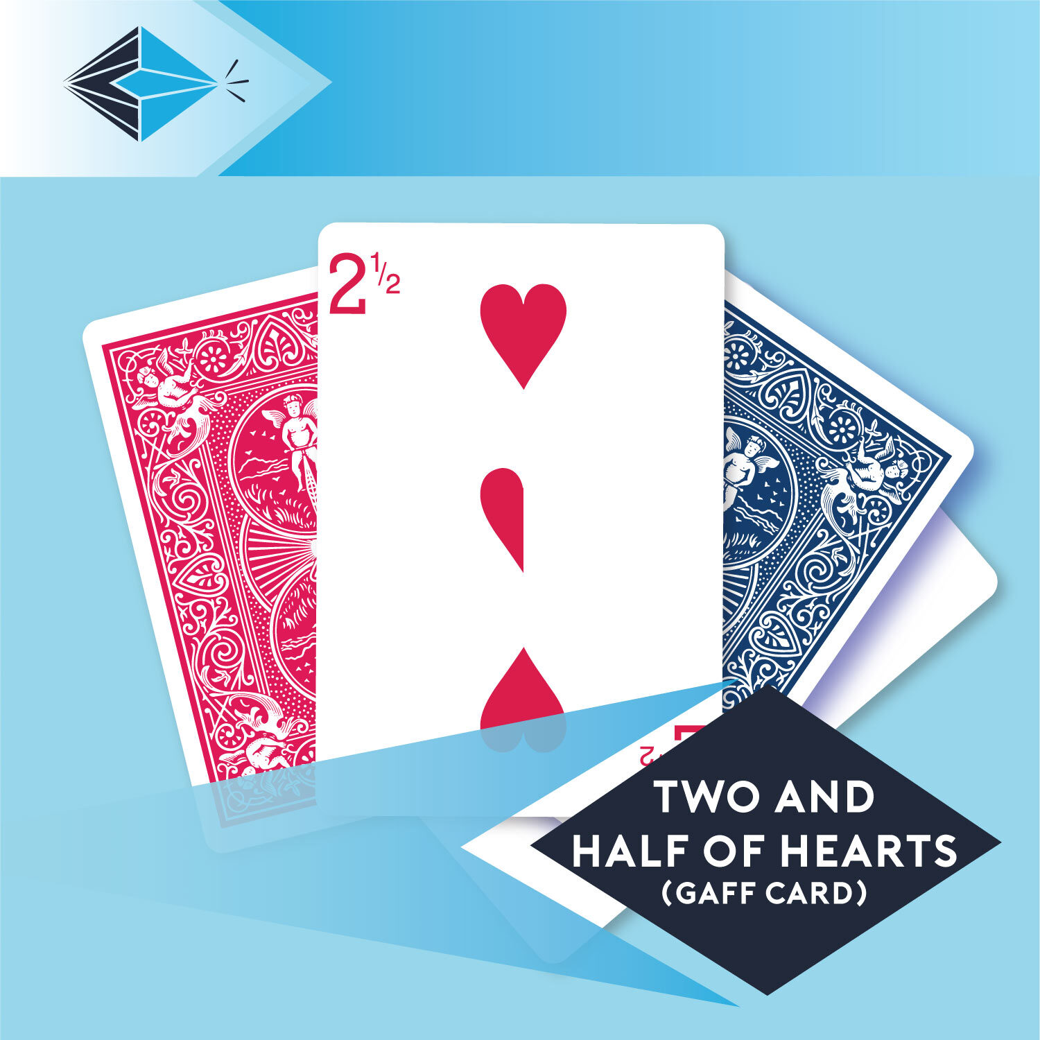 two and half of hearts gaff card 25 playing card for magicians printing printers Stockport Manchester UK