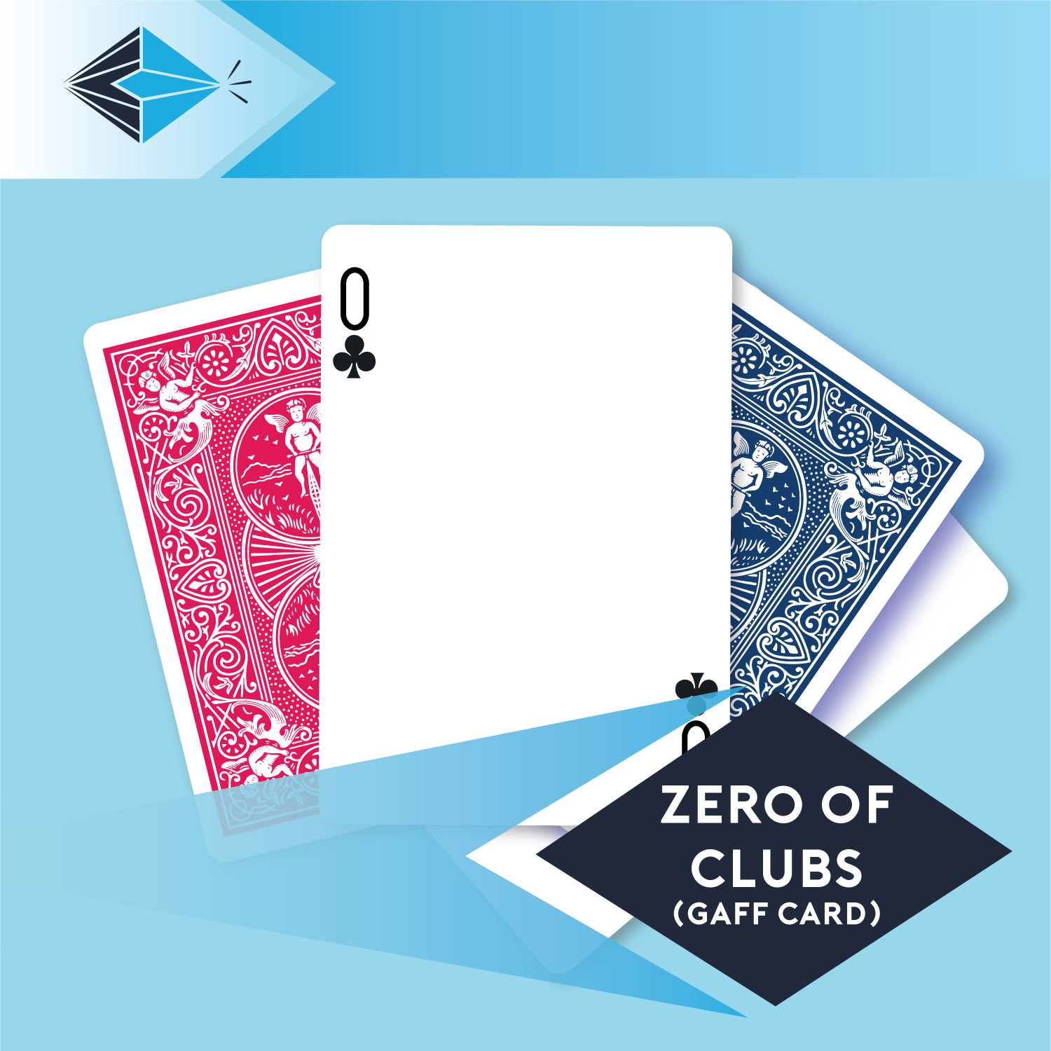 zero of clubs gaff card 19 playing card for magicians printing printers Stockport Manchester UK