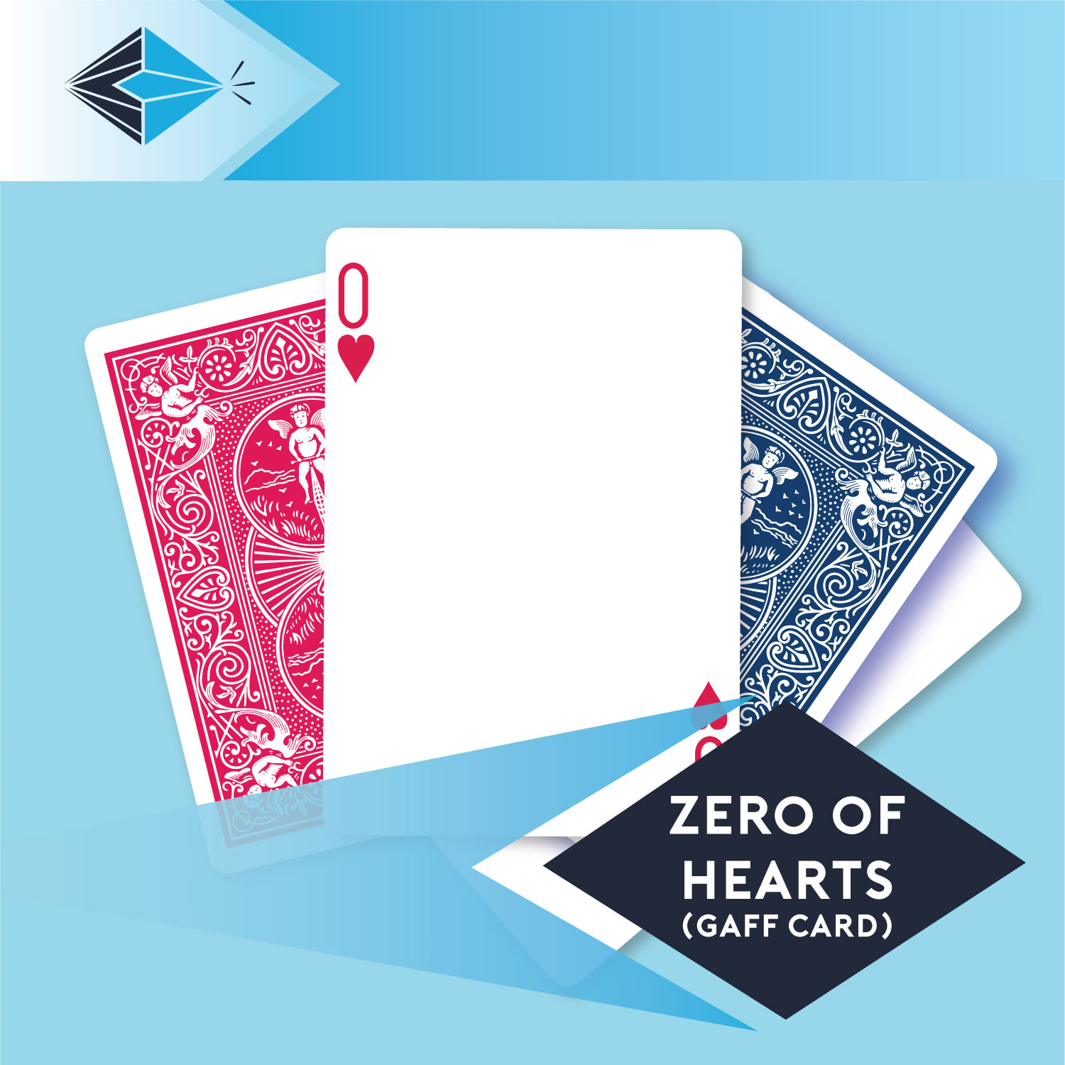 zero of hearts gaff card 21 playing card for magicians printing printers Stockport Manchester UK