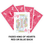 Faded King OF Hearts Gaff Card