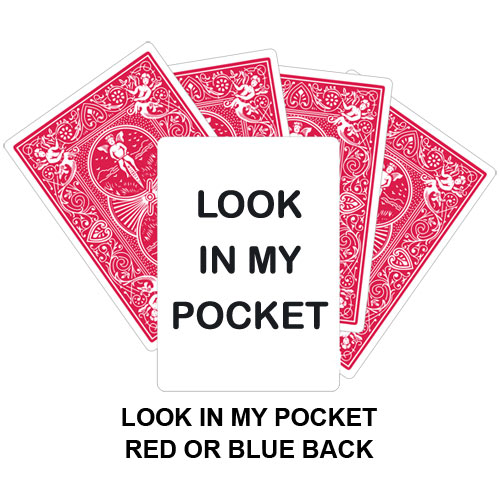 Look In My Pocket Gaff Card