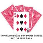 Six Of Diamonds And Three Of Spades Merged Gaff Card