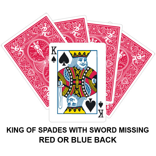 King Of Spades With Sword Missing Gaff Card