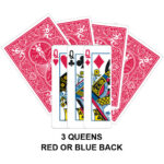 Three Queens Gaff Card