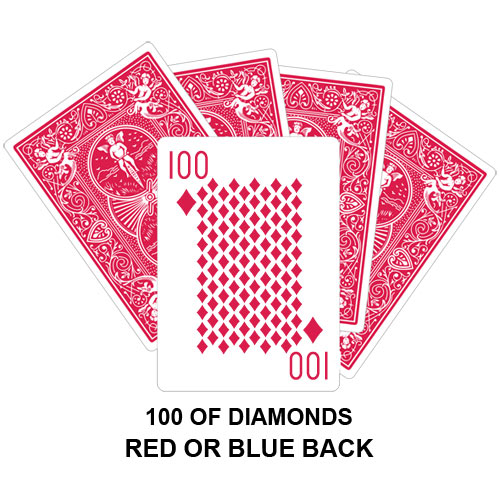 100 Of Diamonds Gaff Card