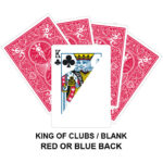 King Of Clubs And Blank Gaff Card