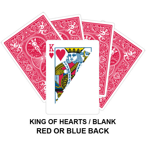 King Of Hearts And Blank Gaff Card