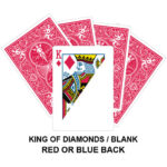 King Of Diamonds And Blank Gaff Card