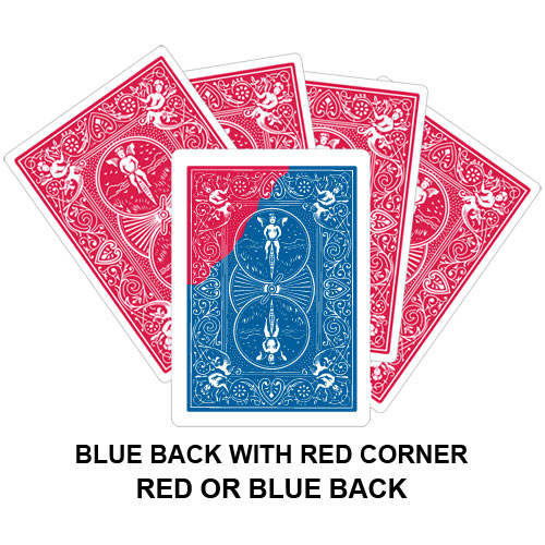 Blue Back With Red Corner Gaff Card