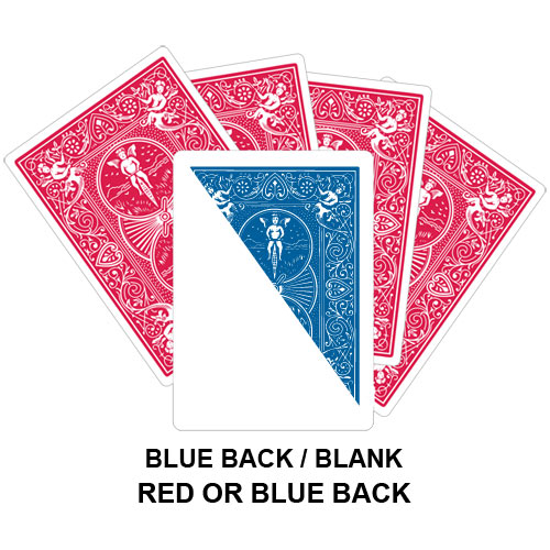 Blue Back And Blank Gaff Card