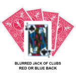 Blurred Jack Of Clubs Gaff Card
