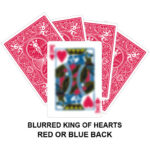 Blurred King Of Hearts Gaff Card