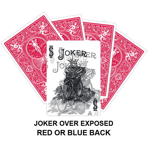 Joker Over Exposed Gaff Card