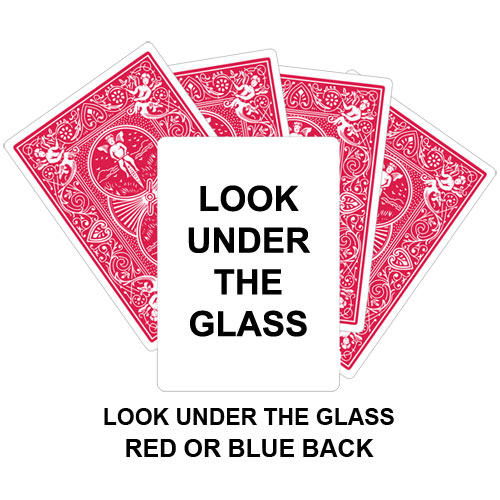 Look Under The Glass Gaff Card