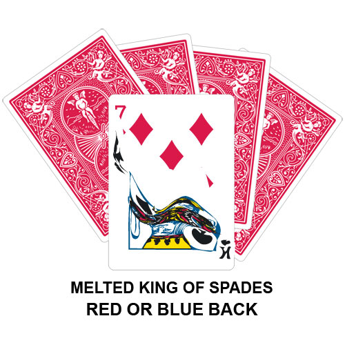 Melted King Of Spades Gaff Card