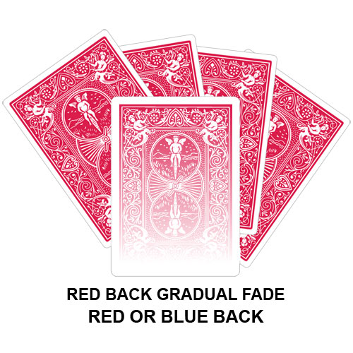 Red Back Gradual Fade Gaff Card