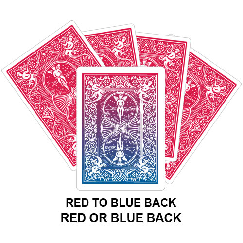 Red To Blue Back Gaff Card