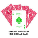 Green Ace Of Spades Gaff Playing Card