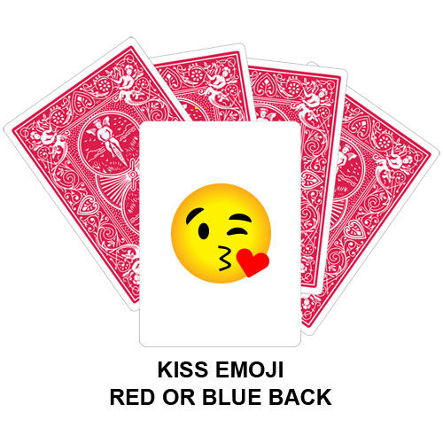 Kiss Emoji Gaff Playing Card