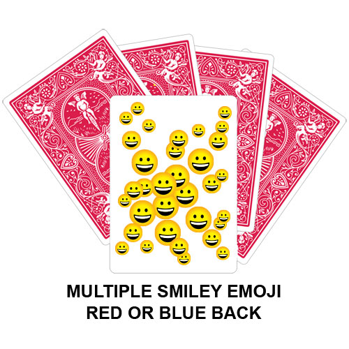 Multiple Smiley Emoji Gaff Playing Card