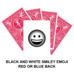 Black And White Smiley Emoji Gaff Playing Card
