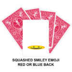 Squashed Smiley Emoji Gaff Playing Card