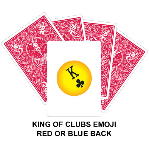 King Of Clubs Emoji Gaff Playing Card