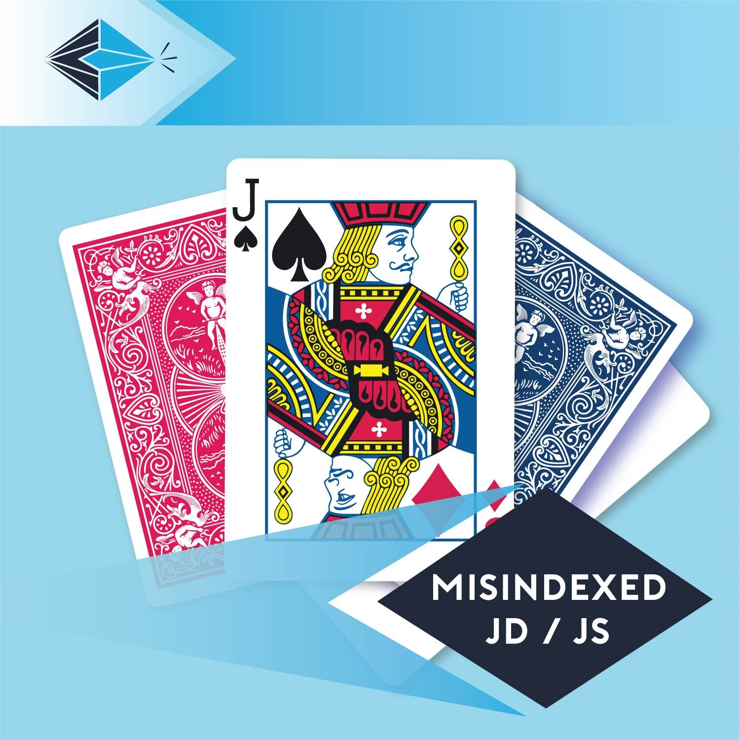 mis-indexed-jack-diamonds-spades-jd-js-playing card for magicians printing printers Stockport Manchester UK