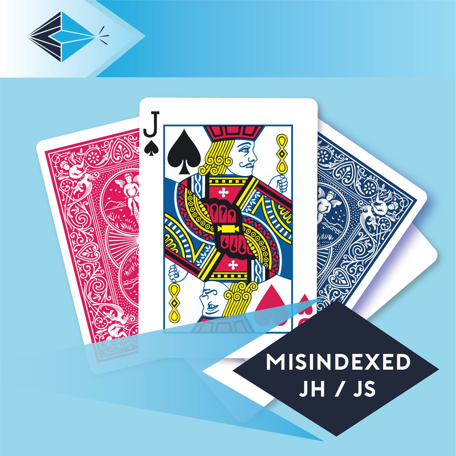 mis-indexed-jack-hearts-spades-jh-js-playing card for magicians printing printers Stockport Manchester UK
