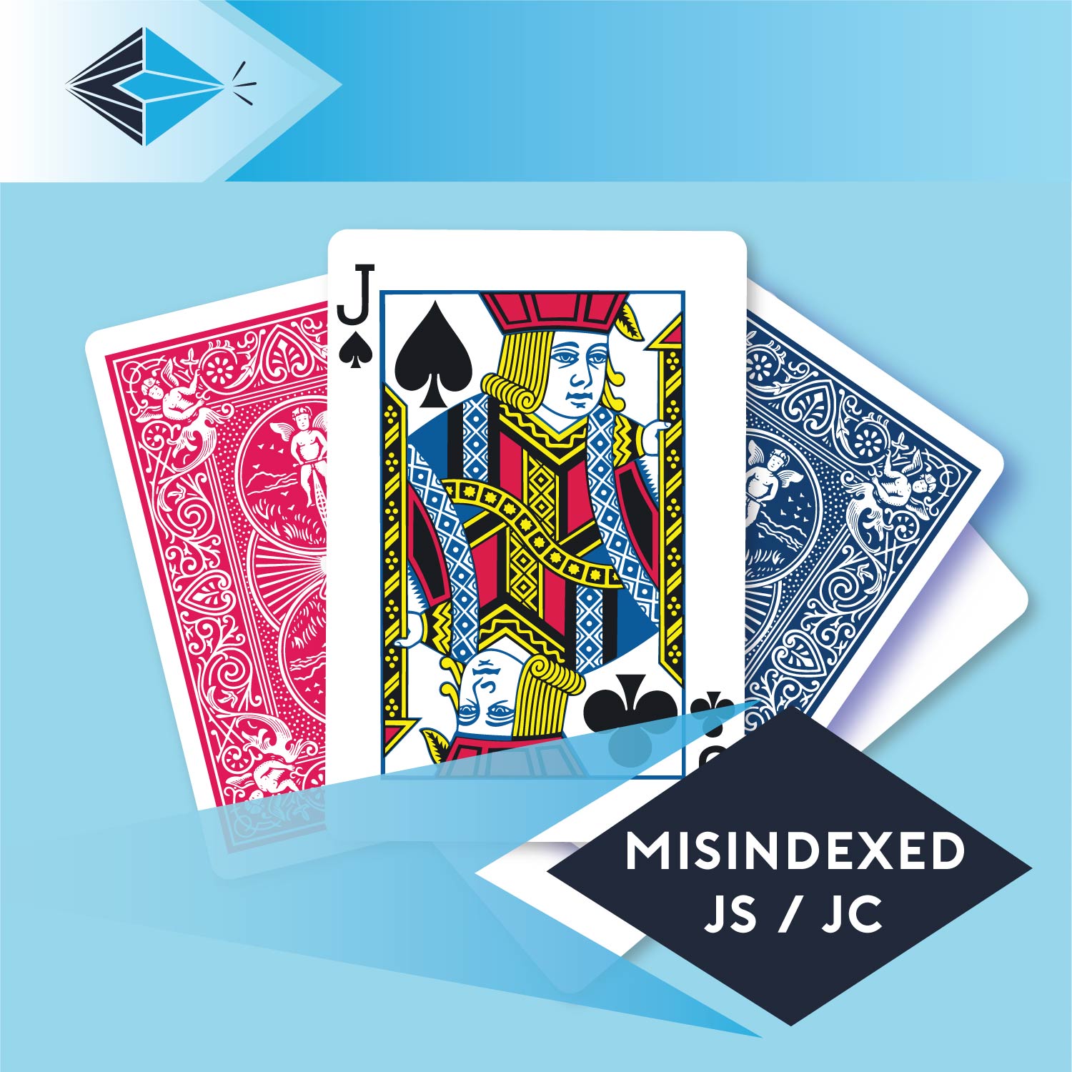 mis-indexed-jack-spades-clubs-js-jc-playing card for magicians printing printers Stockport Manchester UK