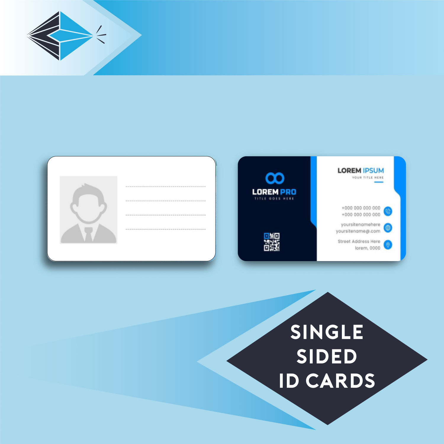 Single-Sided ID Card Printing