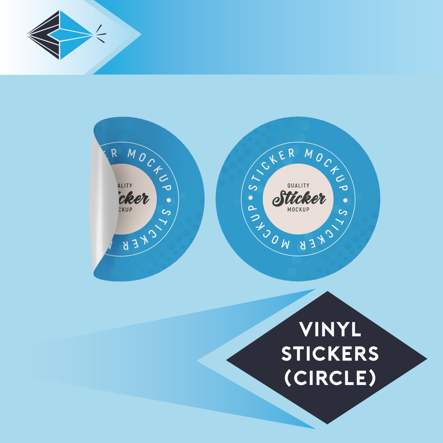 Circle stickers, Free shipping