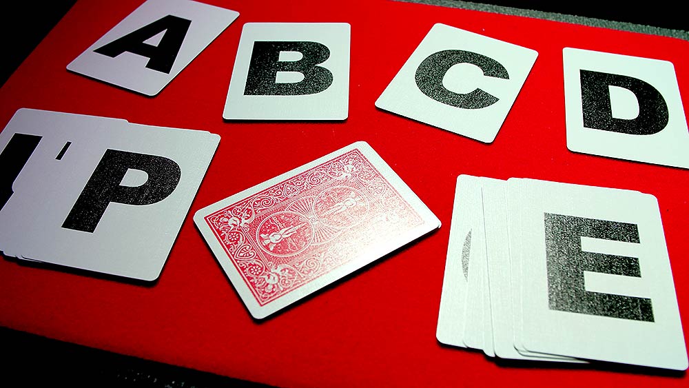 Alphabet Playing Cards Bicycle With Indexes by PrintByMagic