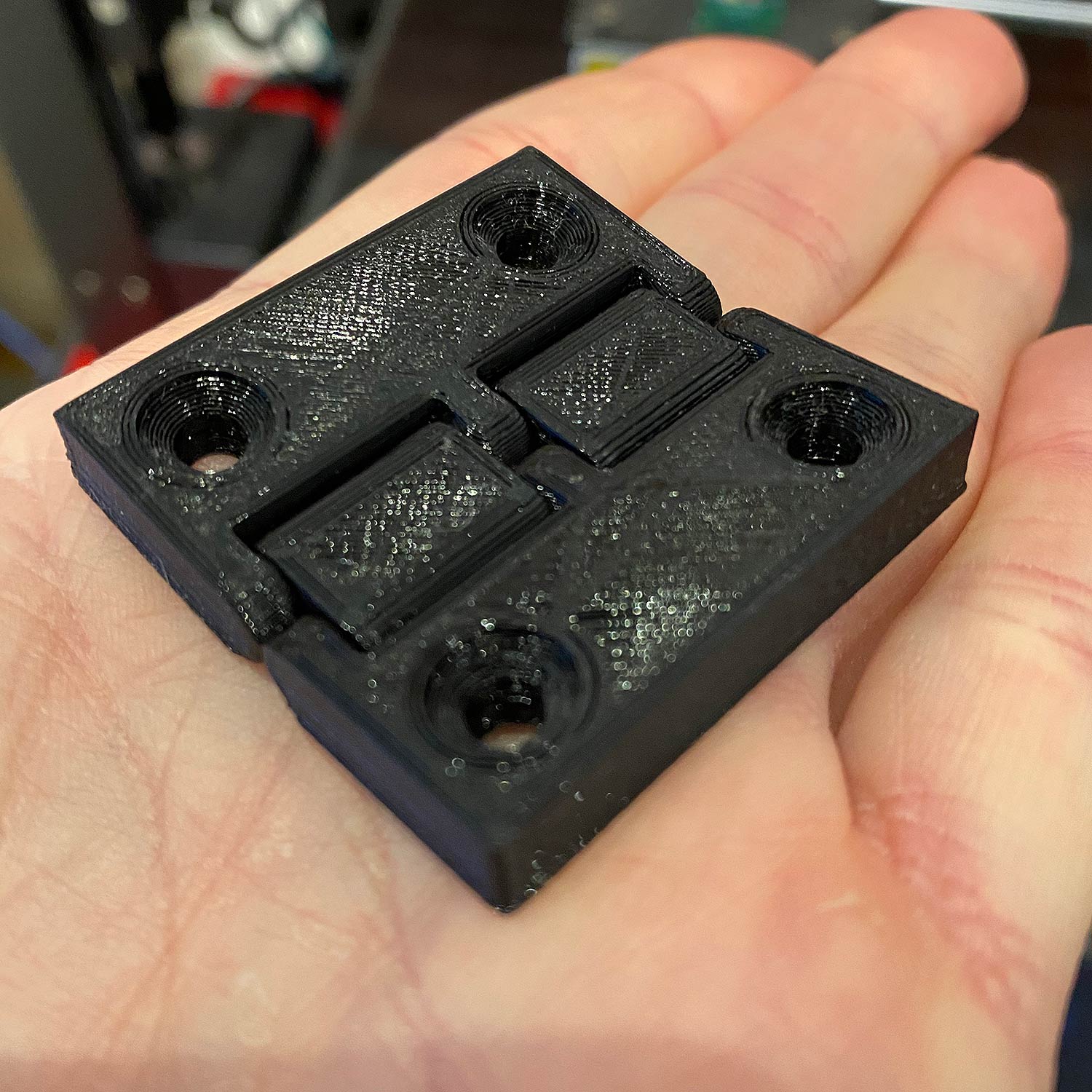 3D Printed Hinge With Screw Holes