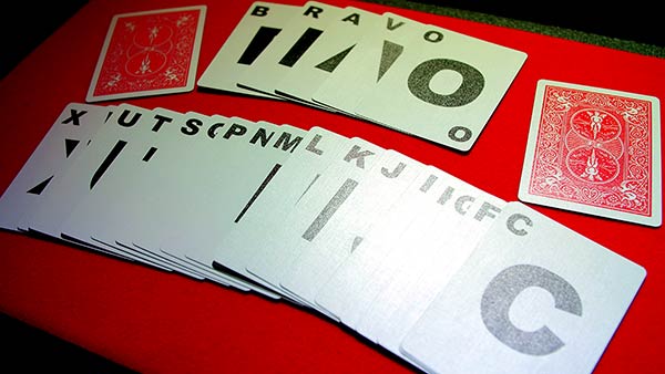 Alphabet Playing Cards With Index