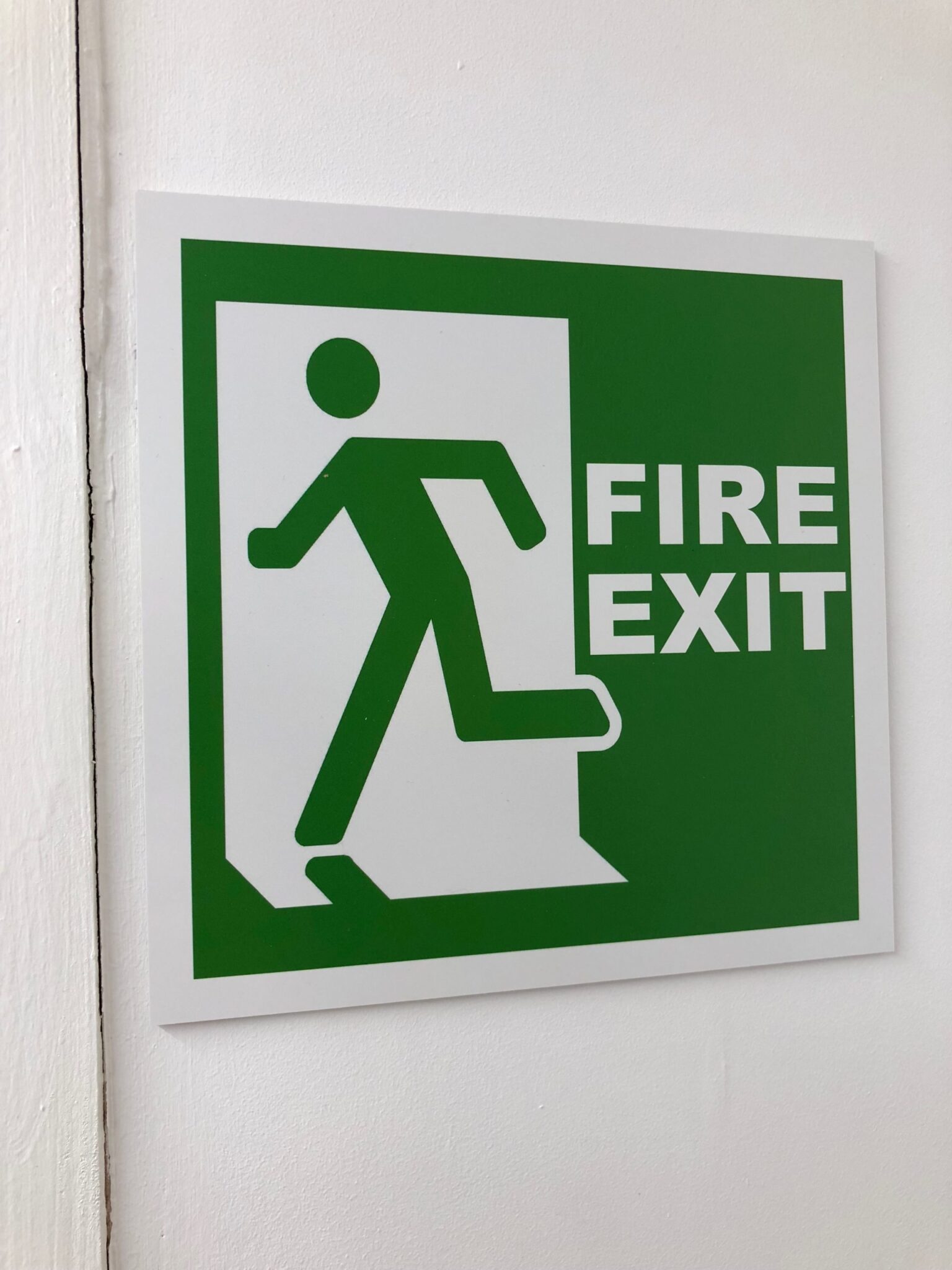 Fire Exit Sign Plastic