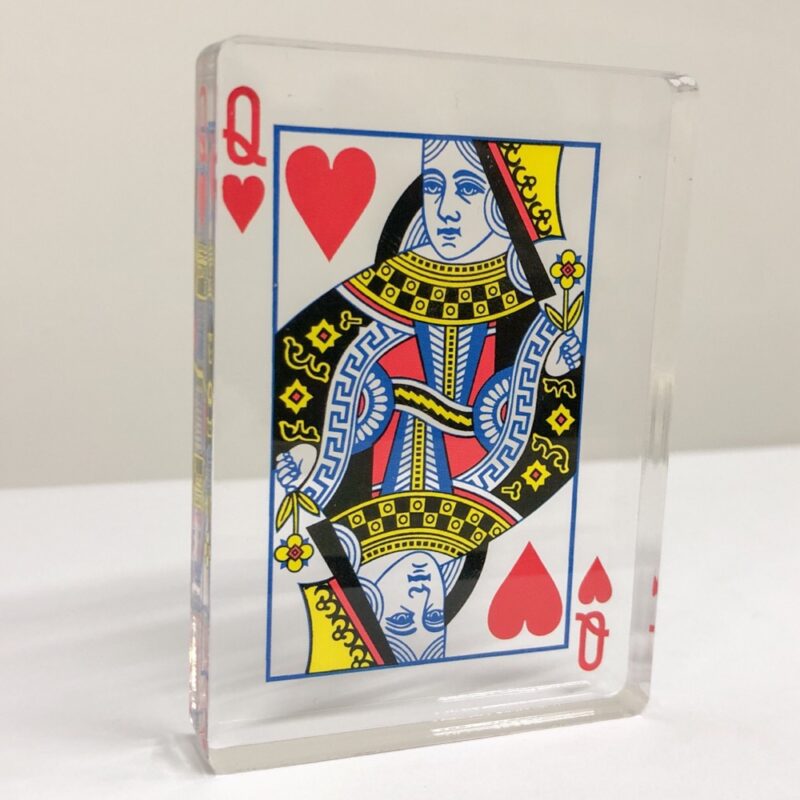 Acrylic Photo Block Playing Card